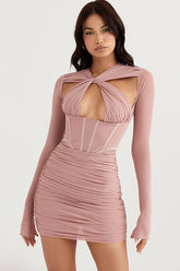 Rose Print Corset Mini Dress | Dress In Beauty